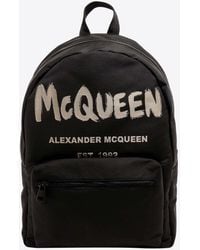 McQueen - Graffiti Logo Metropolitan Backpack - Lyst