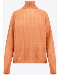 Etro - Cable-Knit Turtleneck Sweater - Lyst