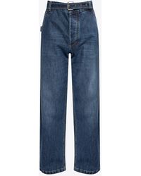 Bottega Veneta - Belted Straight-Leg Jeans - Lyst