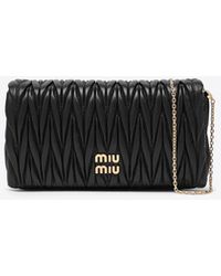 Miu Miu - Small Matelassé Leather Shoulder Bag - Lyst