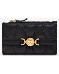 Versace - Medusa '95 Quilted Zip Cardholder - Lyst