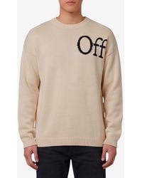Off-White c/o Virgil Abloh - Intarsia Knit Bookish Shared Sweater - Lyst