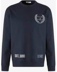Valentino Eagle Print Sweatshirt in Black for Men | Lyst