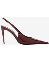 Saint Laurent - Guermantes 95 Pointed Slingback Pumps - Lyst