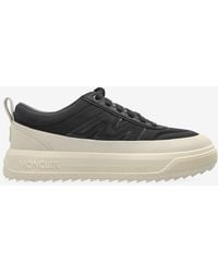 Moncler - Altive Nubuck And Suede Low-Top Sneakers - Lyst