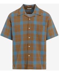 Universal Works - Camp Checked Bowling Shirt - Lyst