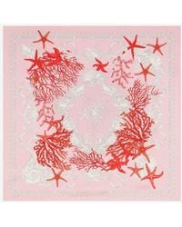 Versace - Barocco Sea Print Silk Scarf - Lyst