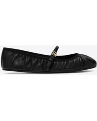 Dolce & Gabbana - Vally Nappa Leather Ballet Flats - Lyst