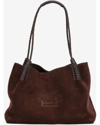 Etro - Small Libra Suede Shoulder Bag - Lyst