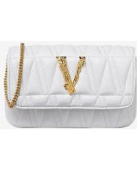Versace - Virtus Quilted Crossbody Bag - Lyst