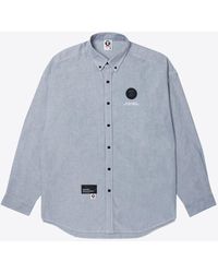 Aape - Moonface Logo Patched Long-Sleeved Shirt - Lyst