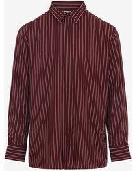 Saint Laurent - Striped Shirt - Lyst