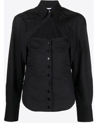 The Attico - Bustier Long-Sleeved Shirt - Lyst