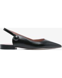 Malone Souliers - Palmer Pointed Leather Ballet Flats - Lyst