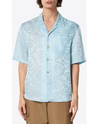 Versace - Barocco Jacquard Short-Sleeved T-Shirt - Lyst