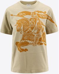 Burberry - Equestrian Knight Print Crewneck T-Shirt - Lyst