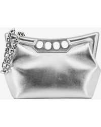 Alexander McQueen - The Small Peak Laminated Leather Shoulder Bag - Lyst