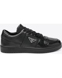 Prada - Leather Downtown Sneakers - Lyst