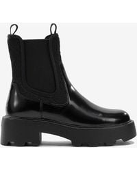 Tory Burch - T Monogram Leather Chelsea Boots - Lyst