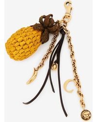 Chloé - Pineapple Woven-Raffia Bag Charm - Lyst