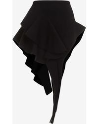 Mugler - Low-Rise Asymmetric Mini Skirt - Lyst