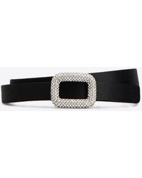 Roger Vivier - Viv' Choc Crystal-Buckle Belt - Lyst