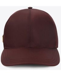 Prada - Triangle Logo Baseball Cap - Lyst