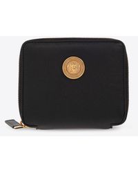 Versace - Medusa Leather Zip-Around Wallet - Lyst