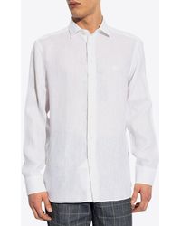 Etro - Linen Shirt - Lyst