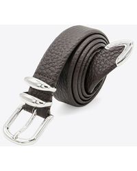 Eleventy - Buckled Textured Leather Belt - Lyst