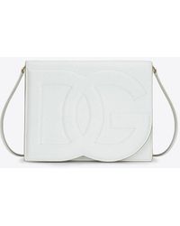 Dolce & Gabbana - Dg Logo Calf Leather Crossbody Bag - Lyst