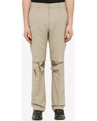 Givenchy - Tailored Pants With Destroyed Effect - Lyst