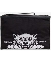 KENZO - Large Varsity Tiger Pouch Bag - Lyst