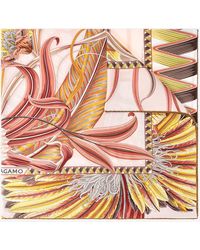 Ferragamo - Giada Print Silk Scarf - Lyst