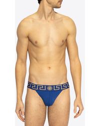 Versace - Greca Border Jockstrap With Medusa Head - Lyst