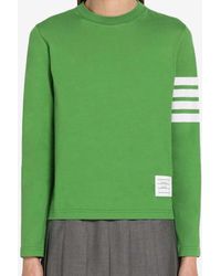Thom Browne - 4-Bar Stripes Long-Sleeved T-Shirt - Lyst