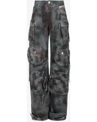The Attico - Fern Stained Camouflage Cargo Jeans - Lyst