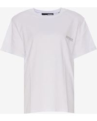 ROTATE BIRGER CHRISTENSEN - Crystal-Logo Short-Sleeved T-Shirt - Lyst