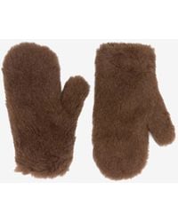 Max Mara - Ombrat Teddy Mittens - Lyst