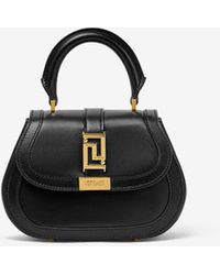 Versace - Mini Greca Goddess Top Handle Bag - Lyst