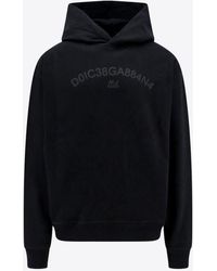 Dolce & Gabbana - Logo Print Hooded Sweatshirt - Lyst