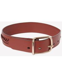 Chloé - Joe Calf Leather Belt With Twist Cut-Out - Lyst