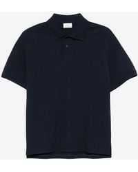 Saint Laurent - Cassandre Cotton Pique Polo T-Shirt - Lyst