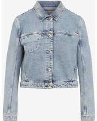 Lanvin - Denim Short Jacket - Lyst