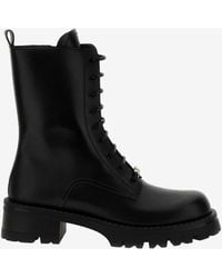 Versace - Alia Lace-Up Boots - Lyst