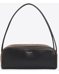 Prada - Swing Leather Shoulder Bag - Lyst