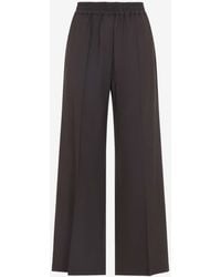 Brunello Cucinelli - Wide-Leg Track Pants - Lyst