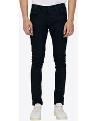 Purple Brand - Washed-Out Skinny Jeans - Lyst