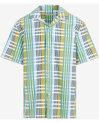 Lanvin - Checked Short-Sleeved Shirt - Lyst