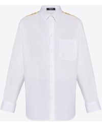 Versace - Barocco Print Long-Sleeved Shirt - Lyst